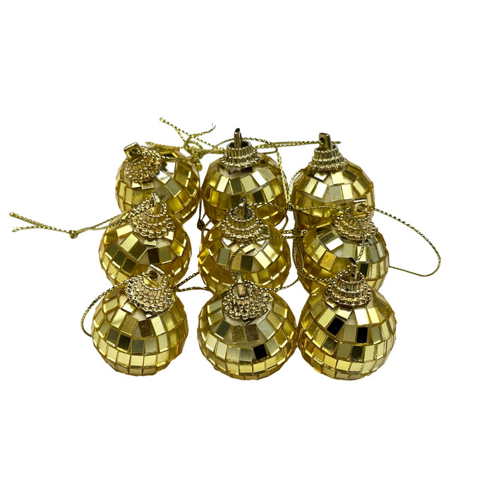 Discokuler gull Ø3 cm 9-pk.